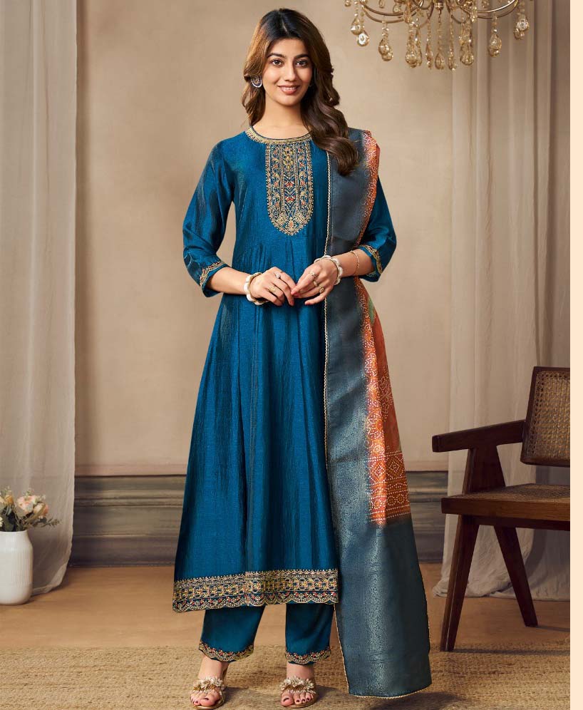 Label Khoj 9797A To 9797H Silk Wholesale Readymade Salwar Suit Catalog