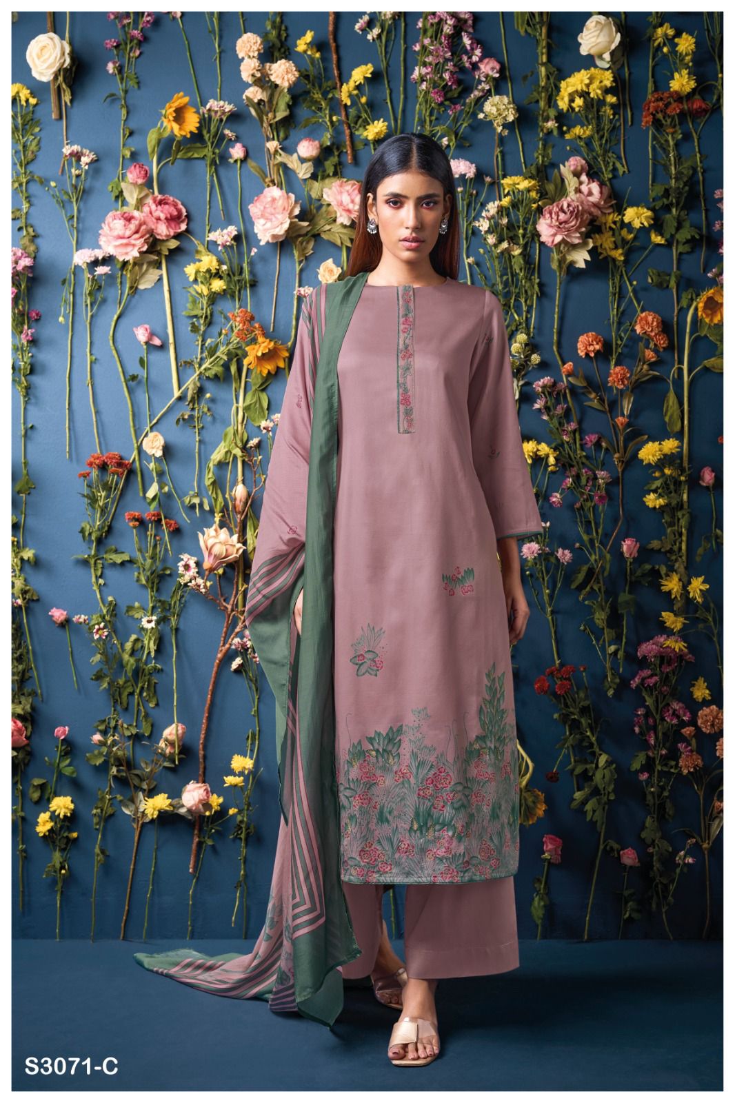 Ganga Hamsika 3071 Premium Cotton Satin Printed Wholesale Fancy Salwar Suit Catalog - Image 4