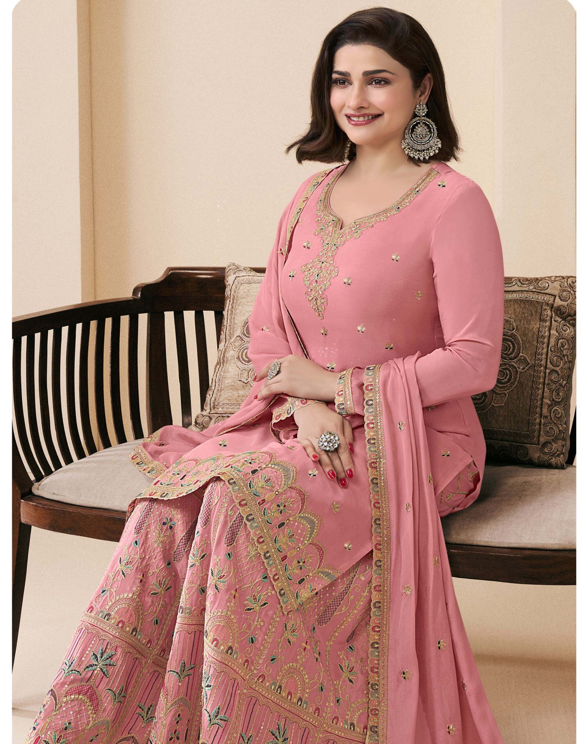 Vinay Kuleesh Sundari Chinon Wholesale Designer Salwar Suit Catalog