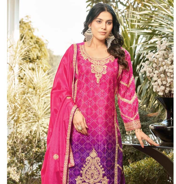 Khas D Num _4420 Chinnon Wholesale Readymade Salwar Suit Catalog