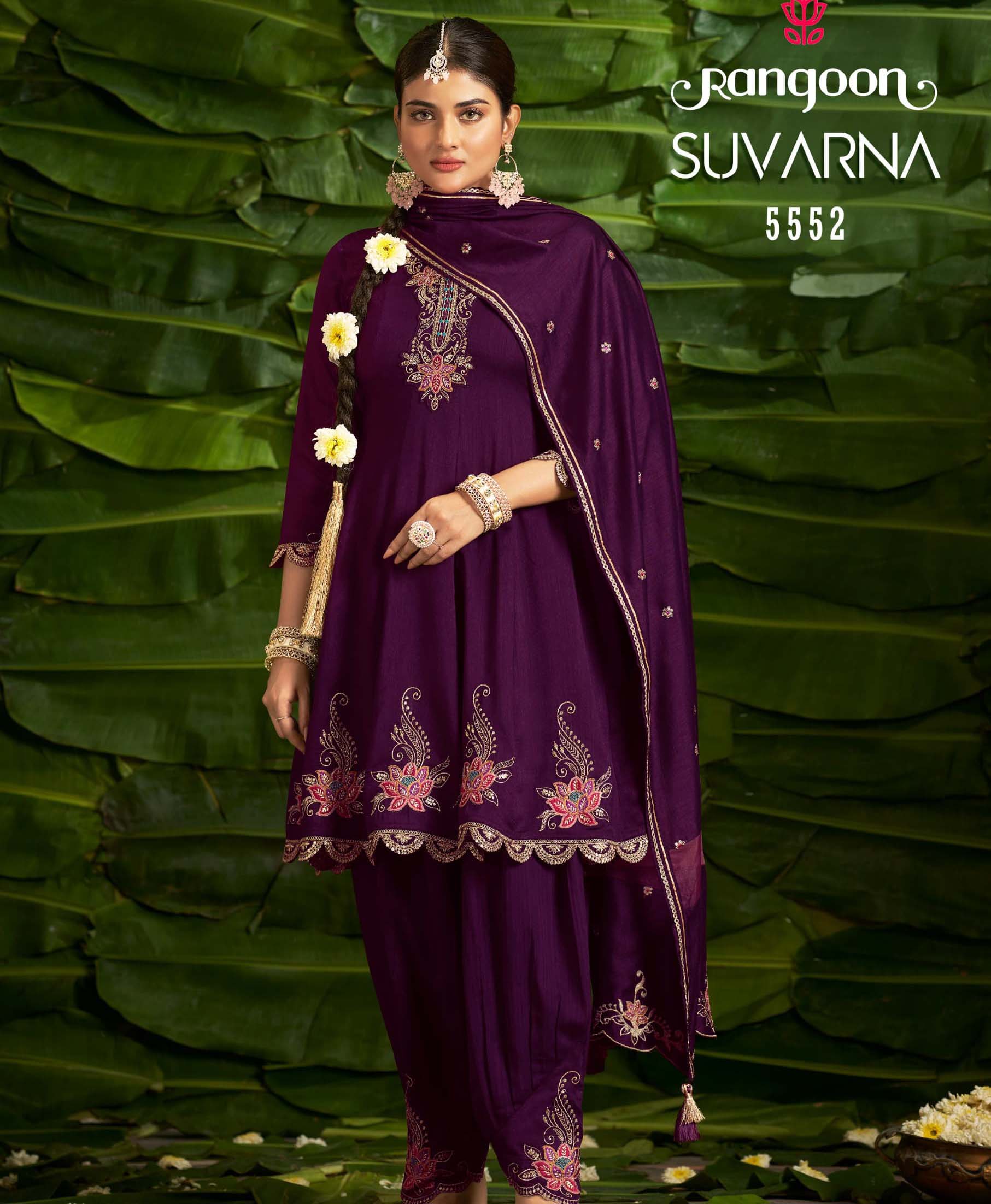 Rangoon Suvarna Silk Wholesale Readymade Salwar Suit Catalog