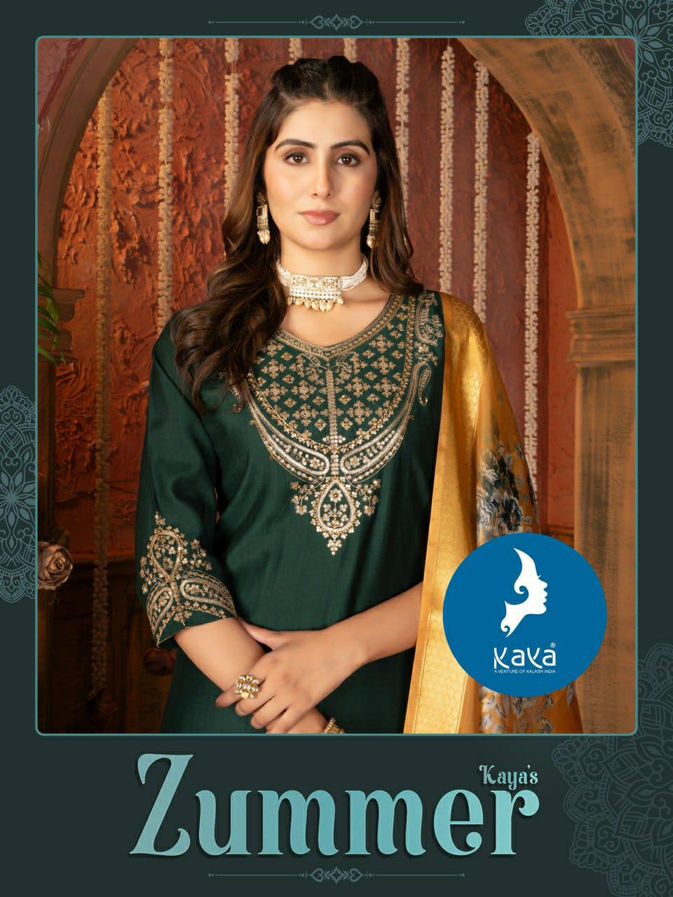 Kaya Zummer Vertican Silk Wholesale Readymade Salwar Suit Catalog