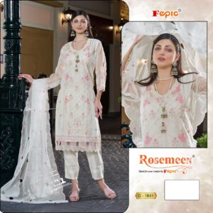 Fepic 1831 Organza Wholesale Pakistani Salwar Suit Catalog - Image 2