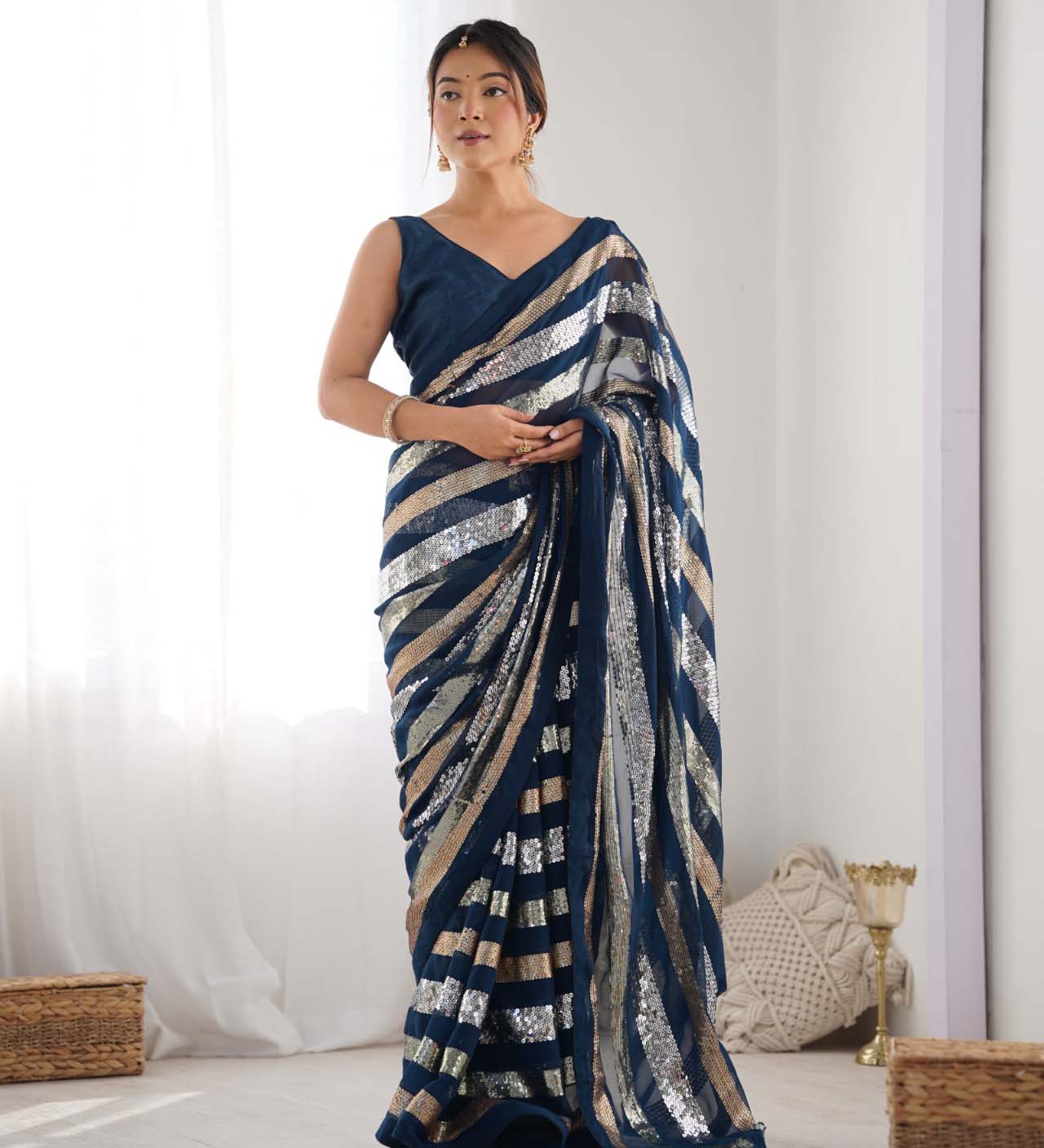 Fashion Berry Hv200 To Hv203 Georgette Wholesale Fancy Sarees Catalog