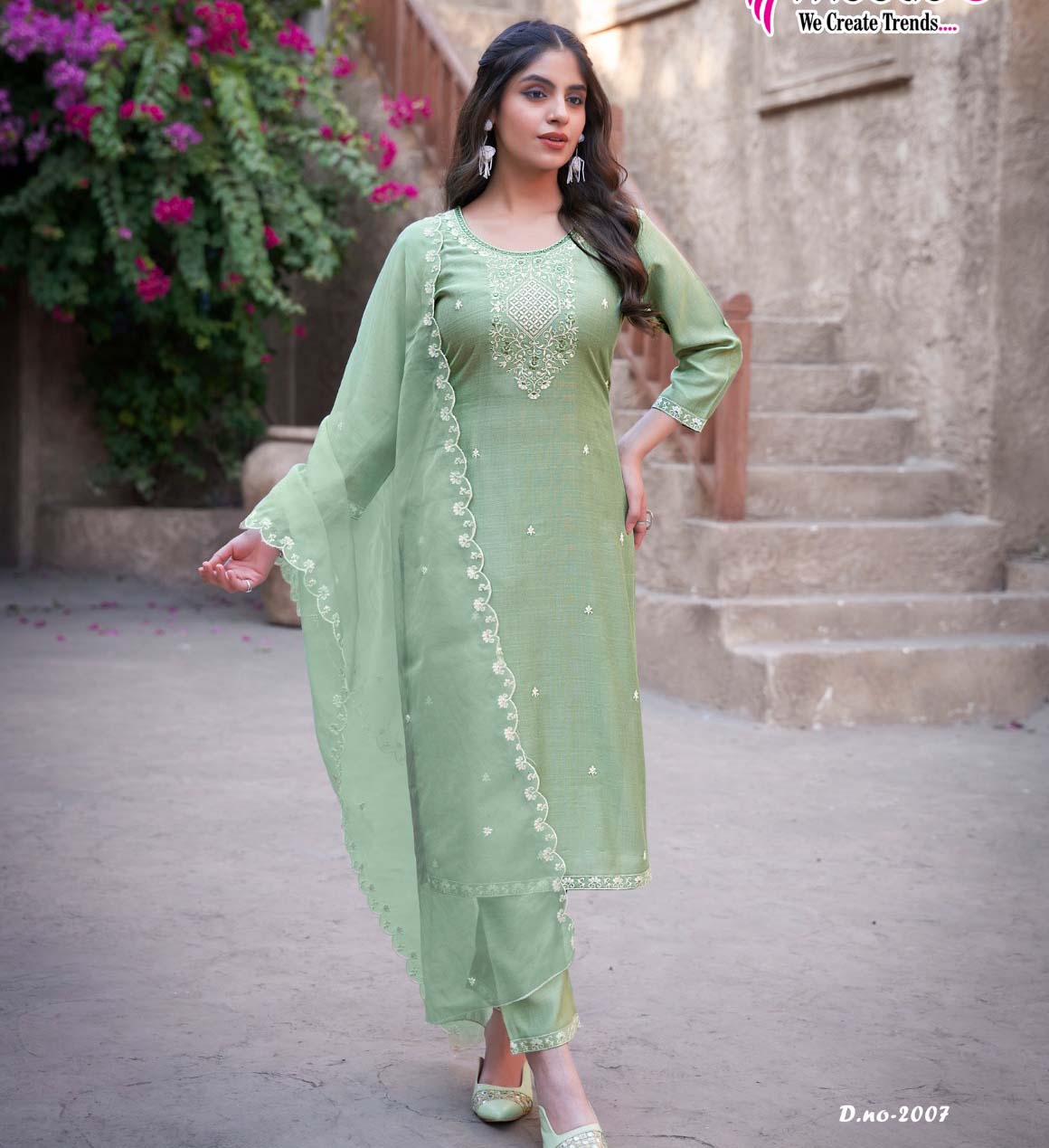 Mystic 9 Flora Vol 2 Viscose Vertical Wholesale Readymade Salwar Suit Catalog