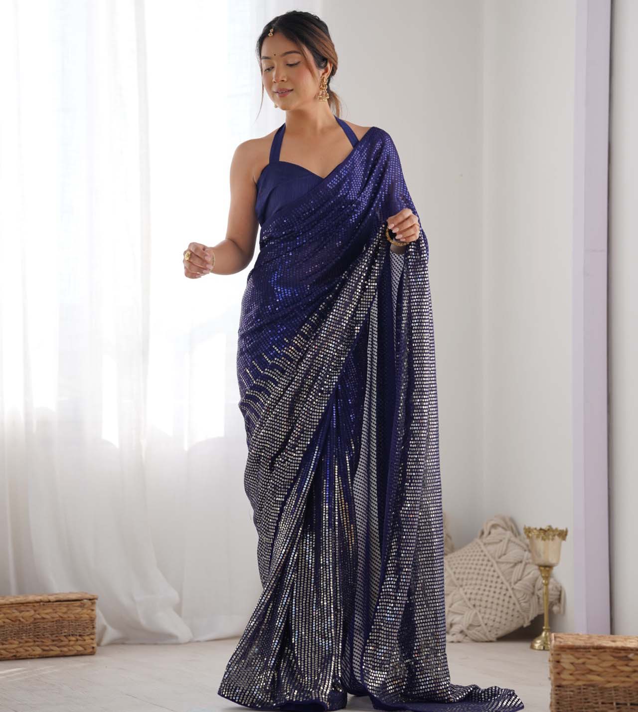 Fashion Berry Hv208 To Hv212 Georgette Wholesale Fancy Saree Catalog