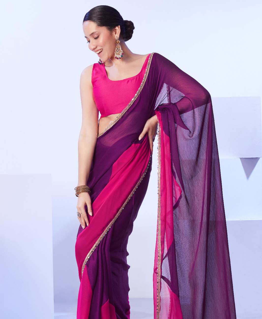 Laxminam Op-830 Satin Moss Wholesale Fancy Sarees Catalog