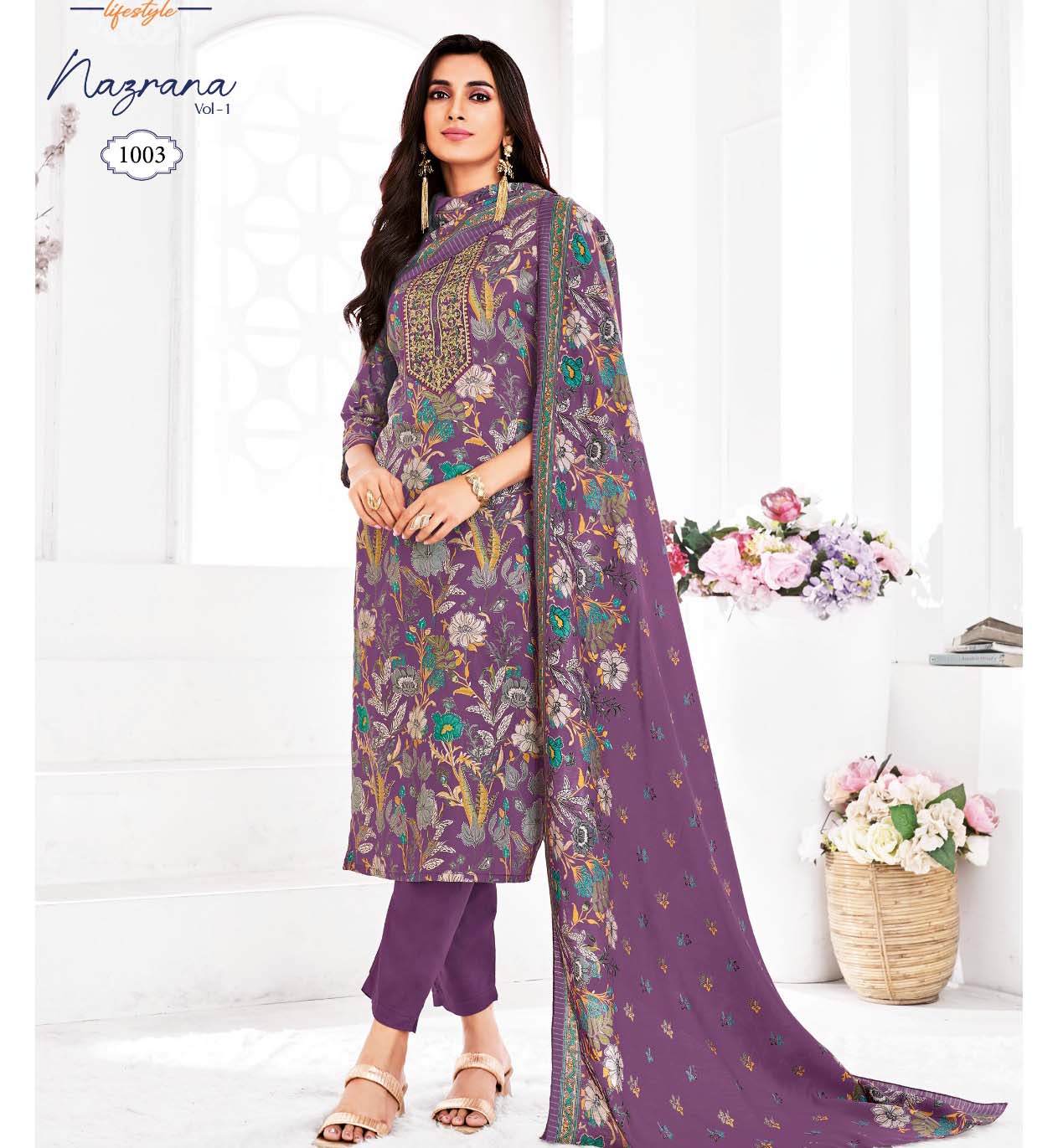 Radhika Lifestyle Nazrana Vol 1 Jam Satin Wholesale Readymade Salwar Suit Catalog