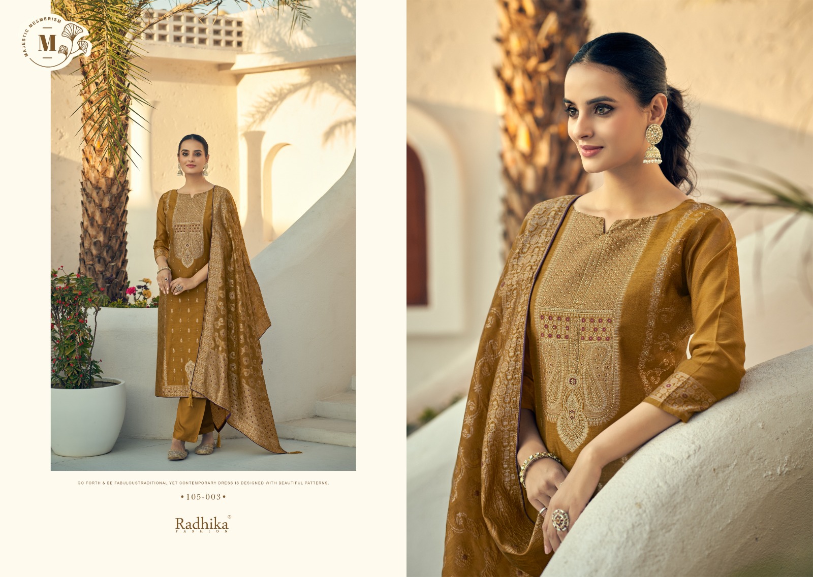 Azara Banarashi Adah Cotton Jaqared Wholesale Fancy Salwar Suit Catalog - Image 4