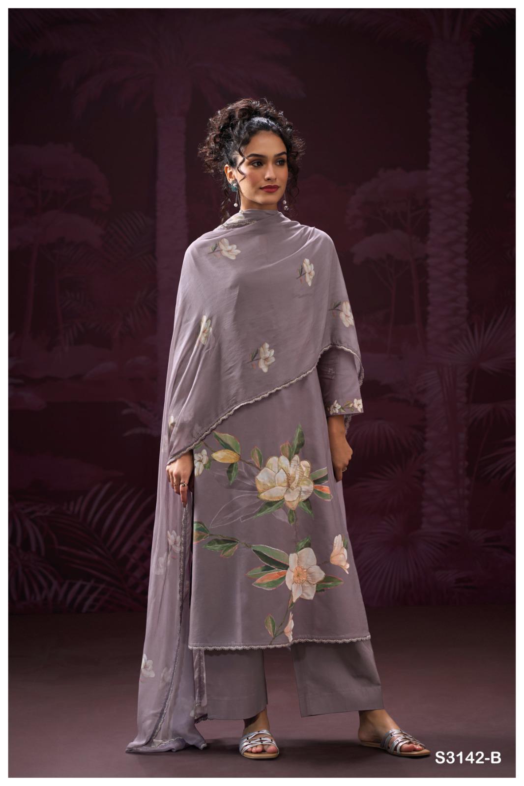 Ganga Bharavi 3142 Premium Cotton Printed Wholesale Fancy Salwar Suit Catalog - Image 3