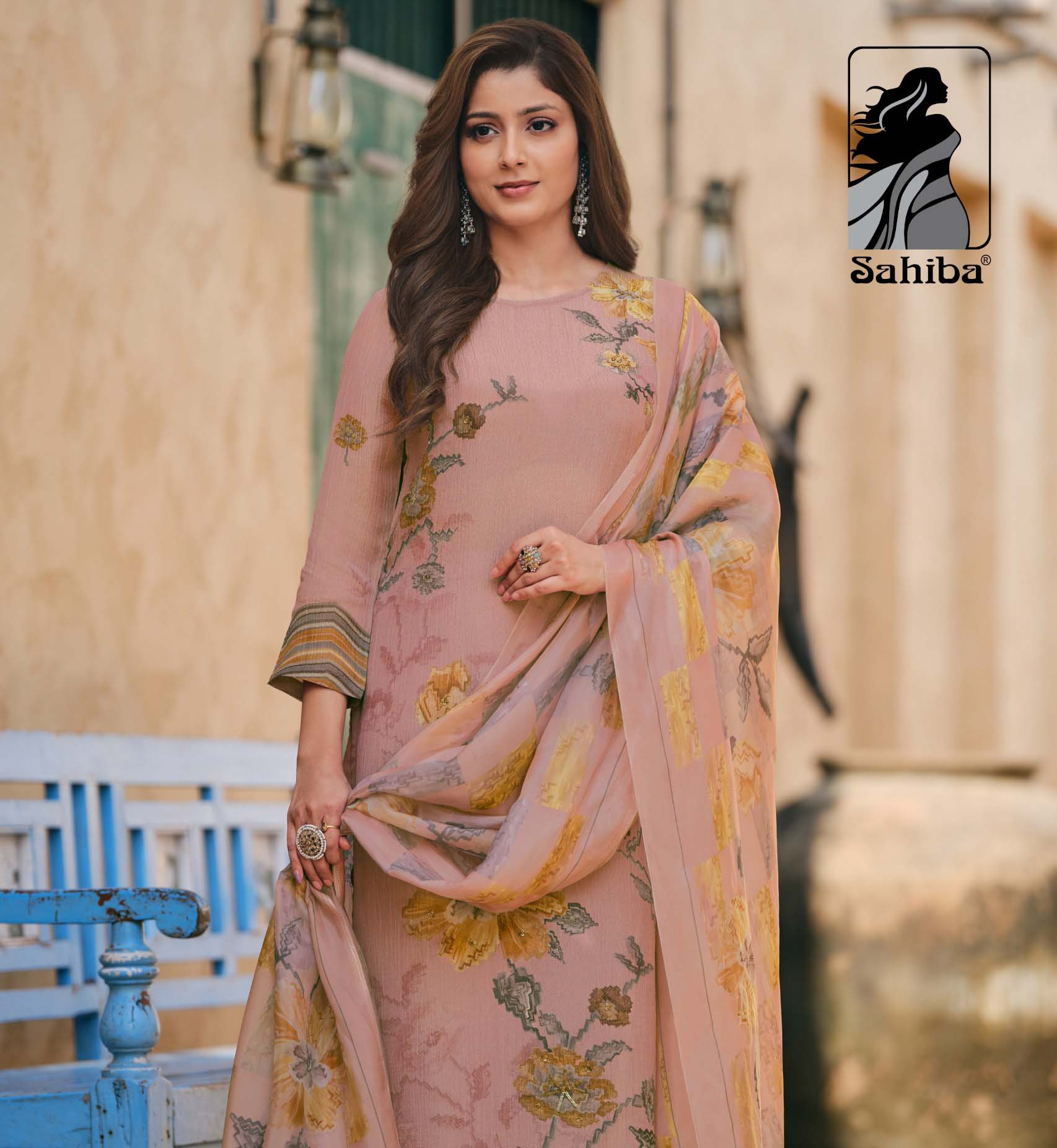 Sahiba Vaidehi Simmer Tissue Crush Digital Print Wholesale Fancy Salwar Suit Catalog