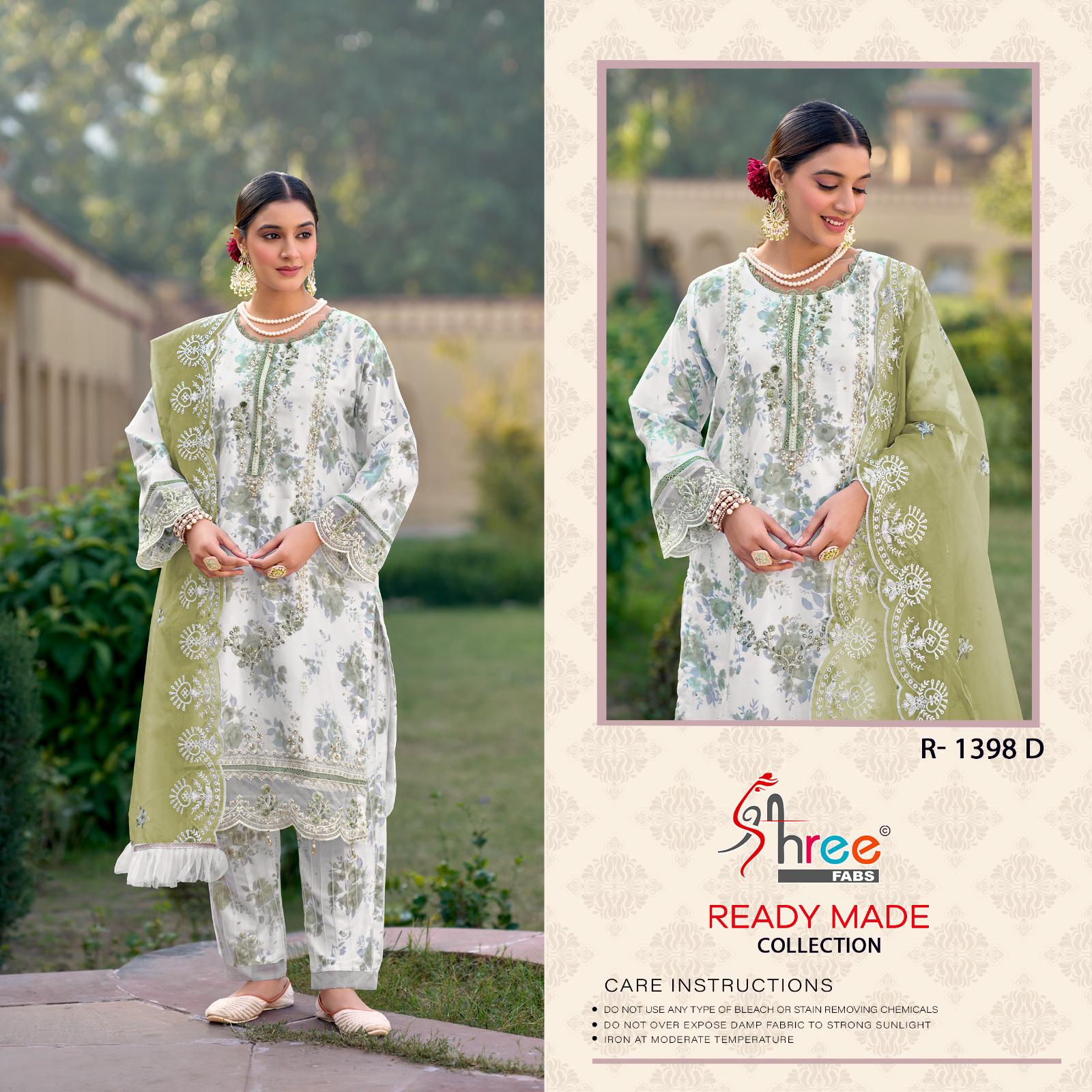 Shree Fabs R 1398 Organza Wholesale Pakistani Readymade Salwar Suit Catalog - Image 2