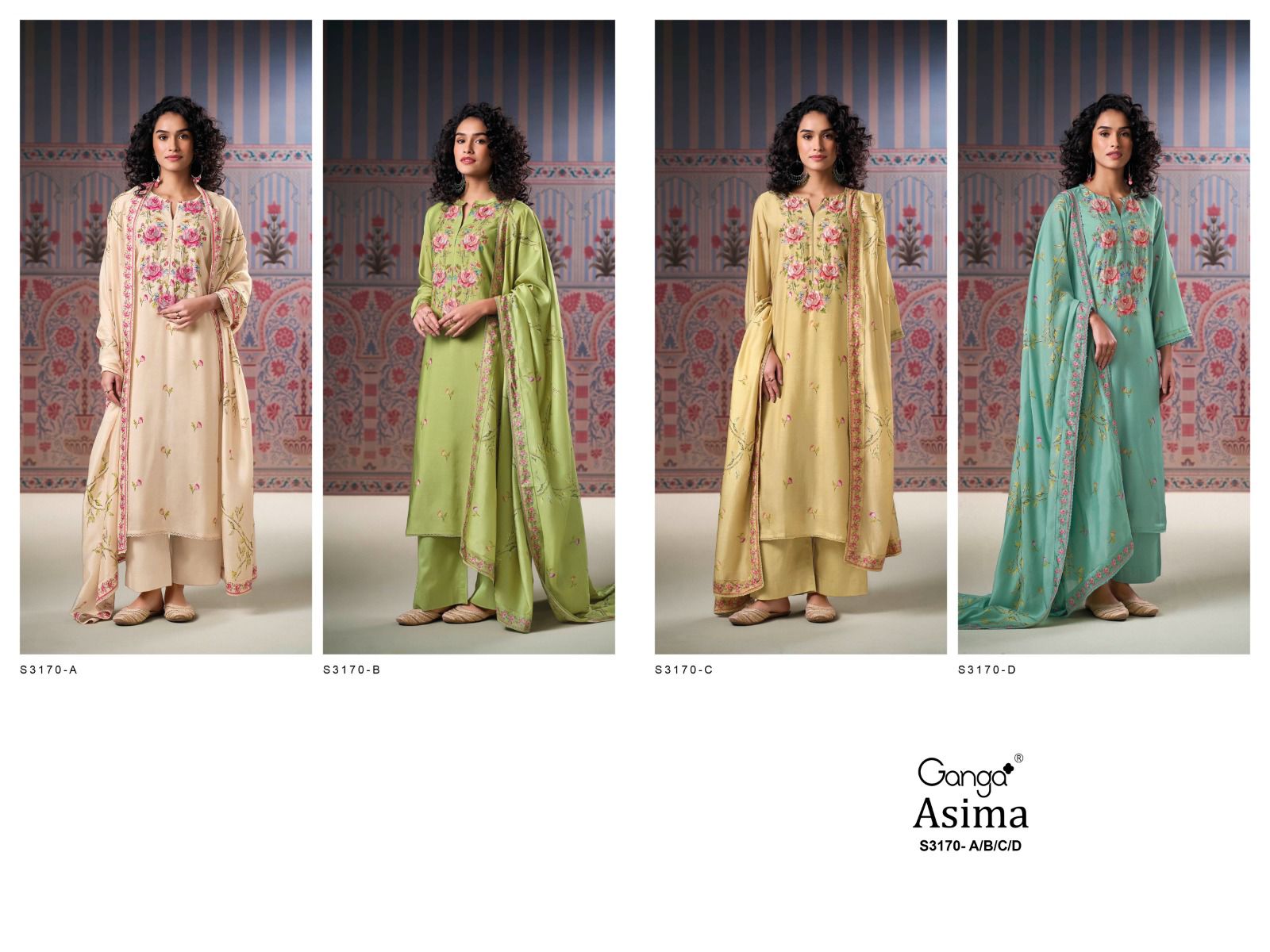 Ganga Asima 3170 Premium Pure Bemberg Silk Wholesale Fancy Salwar Suit Catalog - Image 5