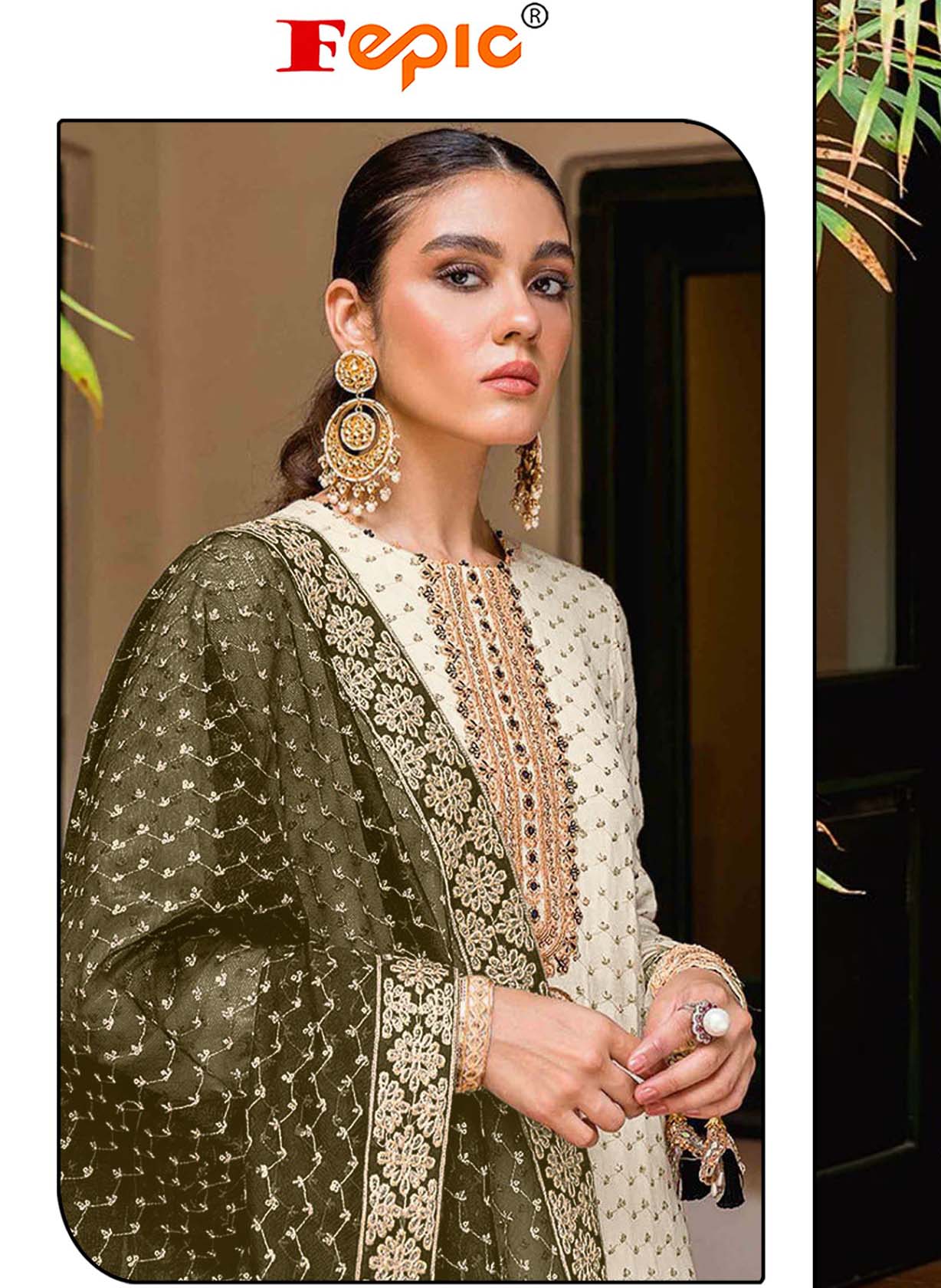 Fepic C 1895 Georgette Wholesale Pakistani Salwar Suit Catalog