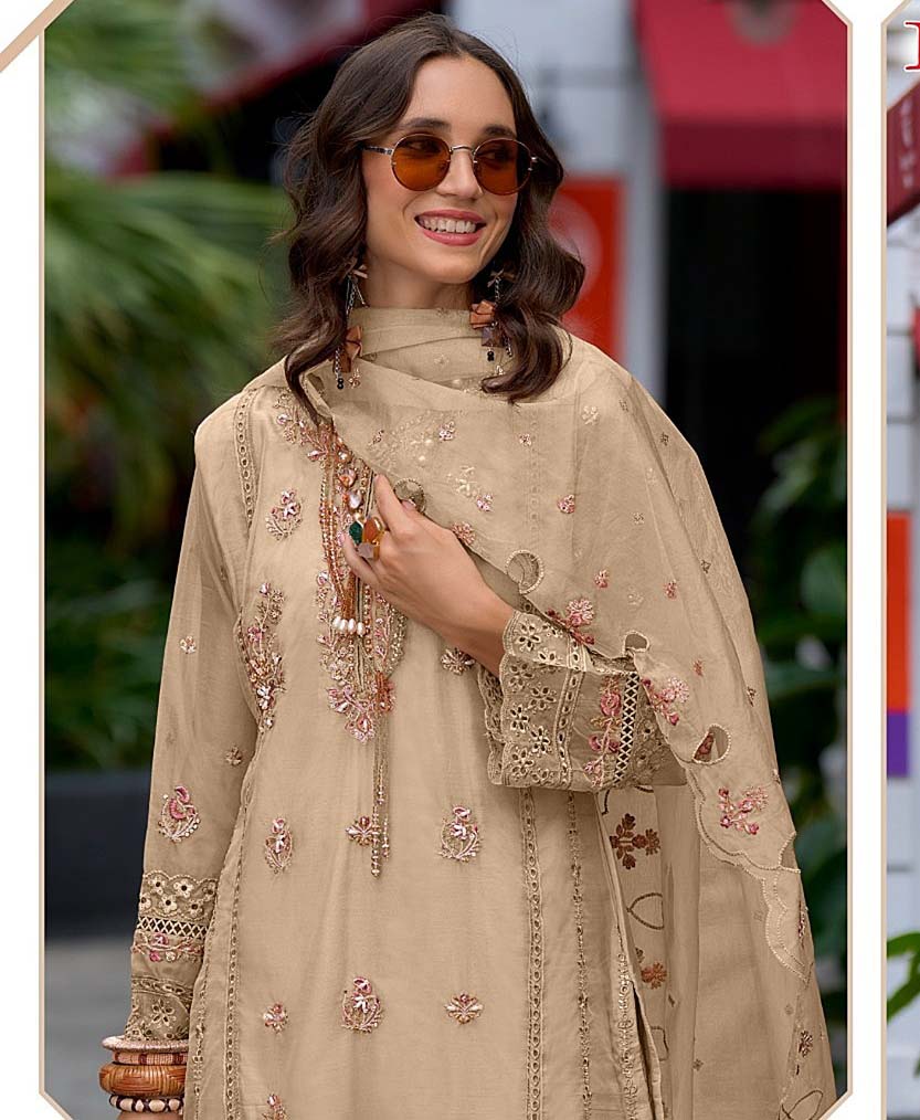 Fepic 1376 Organza Wholesale Pakistani Salwar Suit Catalog