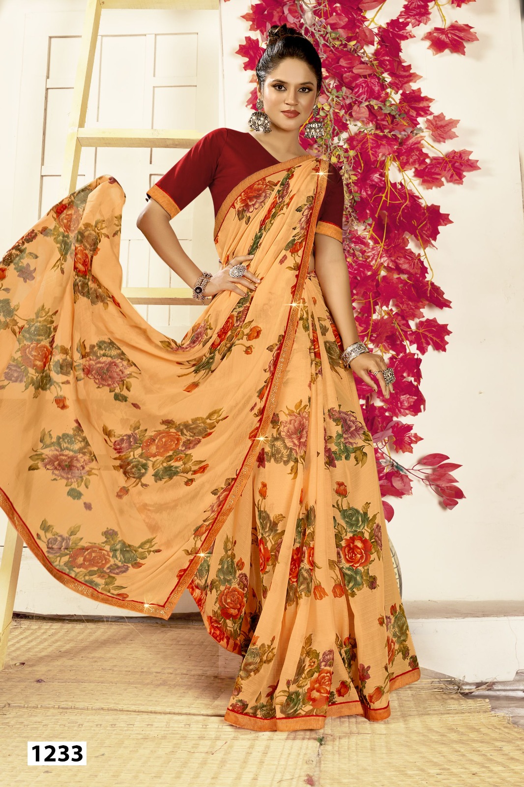 Vallabhi Lite Express-02 Georgette Wholesale Fancy Sarees Catalog - Image 2