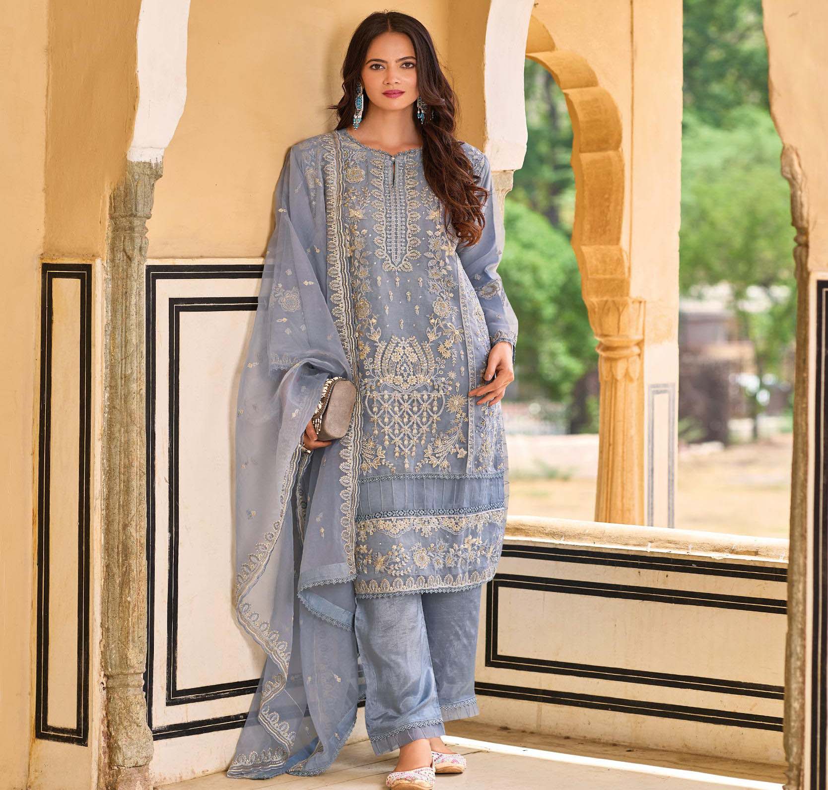 Shree Fabs Dn 1333 Organza Wholesale Pakistani Readymade Salwar Suit Catalog