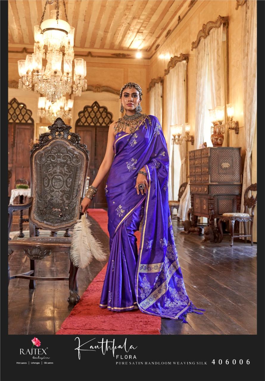 Rajtex Flora Silk Wholesale Fancy Sarees Catalog - Image 5