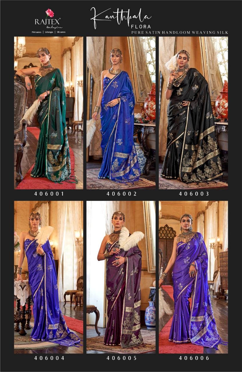 Rajtex Flora Silk Wholesale Fancy Sarees Catalog - Image 14