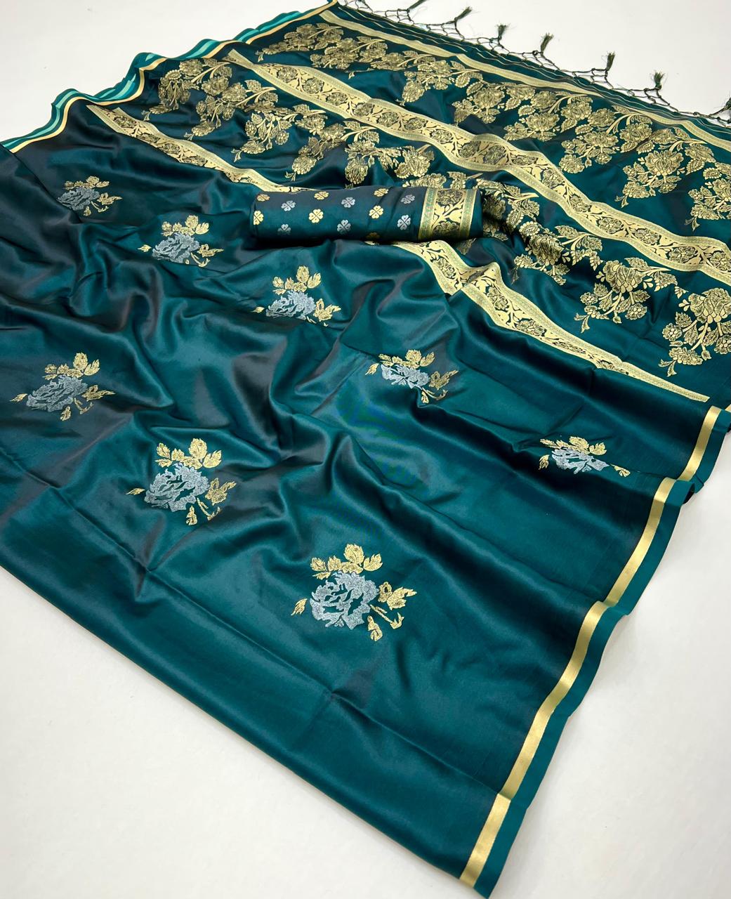 Rajtex Flora Silk Wholesale Fancy Sarees Catalog - Image 11