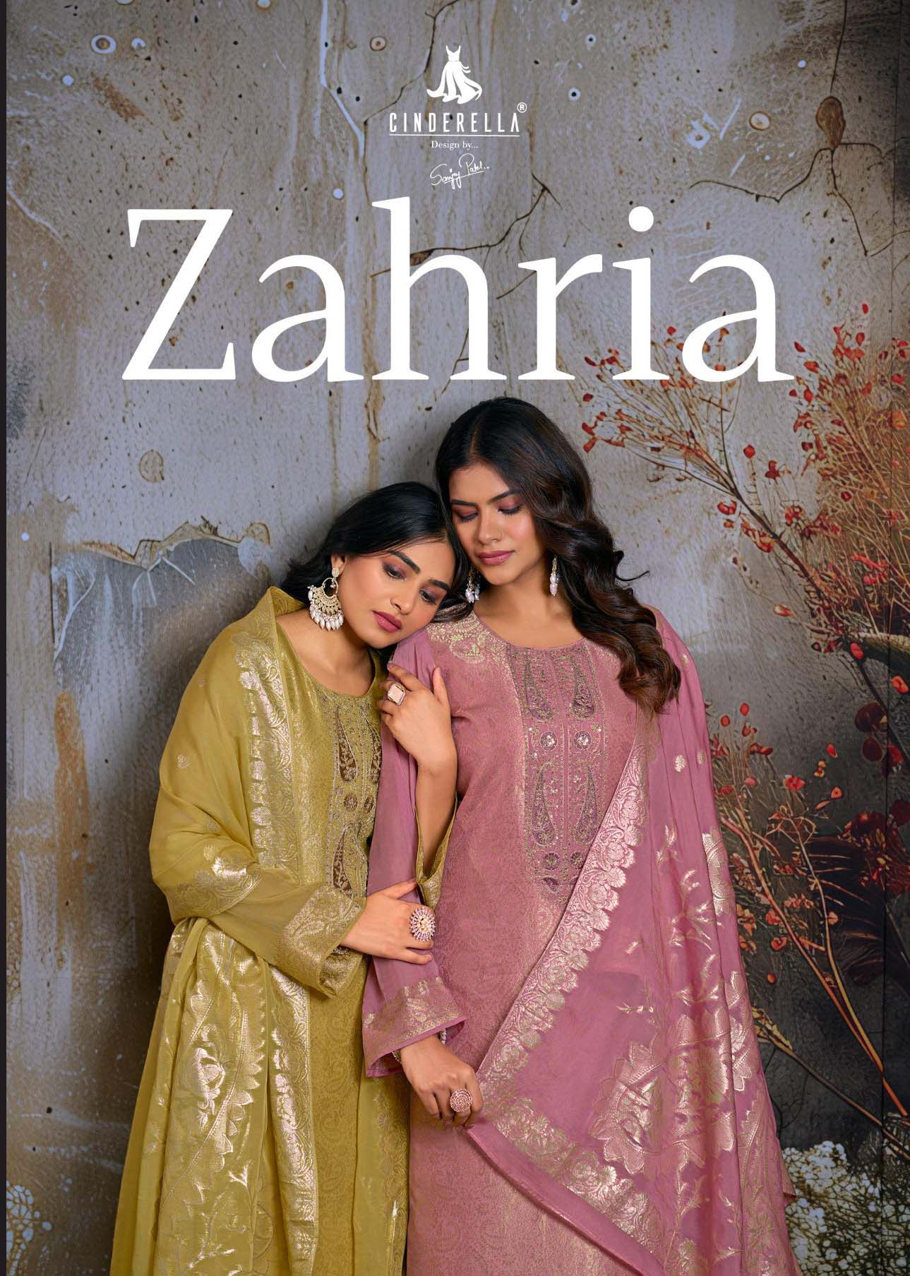 Cinderella Zahria Pure Orgenza Jaquard Wholesale Fancy Salwar Suit Catalog
