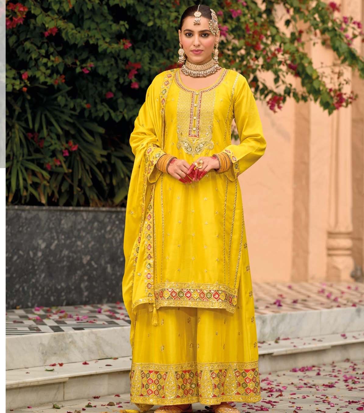 Eba Lifestyle Nimrat Heavy Chinon Wholesale Readymade Salwar Suit Catalog