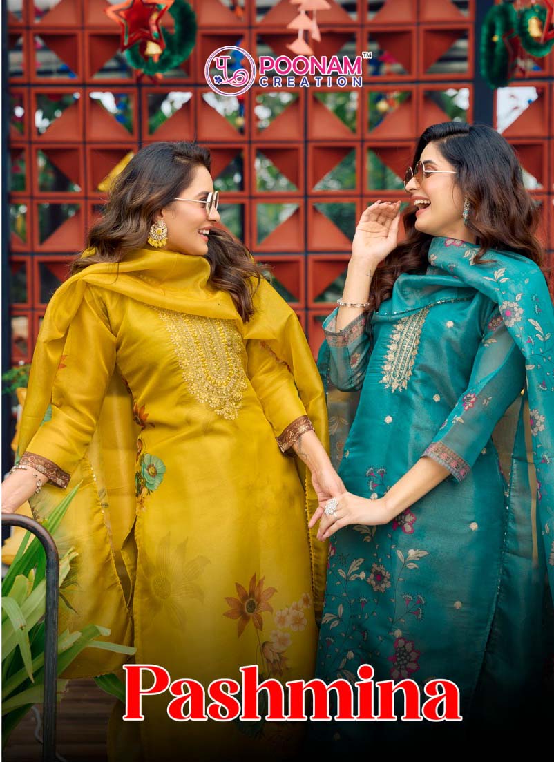 Poonam'S Pashmina Heavy Pure Viscose Wholesale Readymade Salwar Suit Catalog