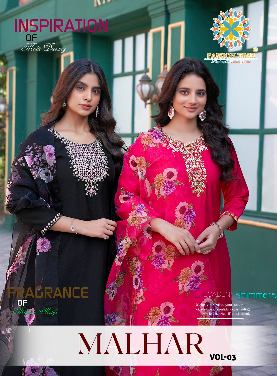 Passion Tree Malhar Vol 3 Roman Silk Wholesale Readymade Salwar Suit Catalog