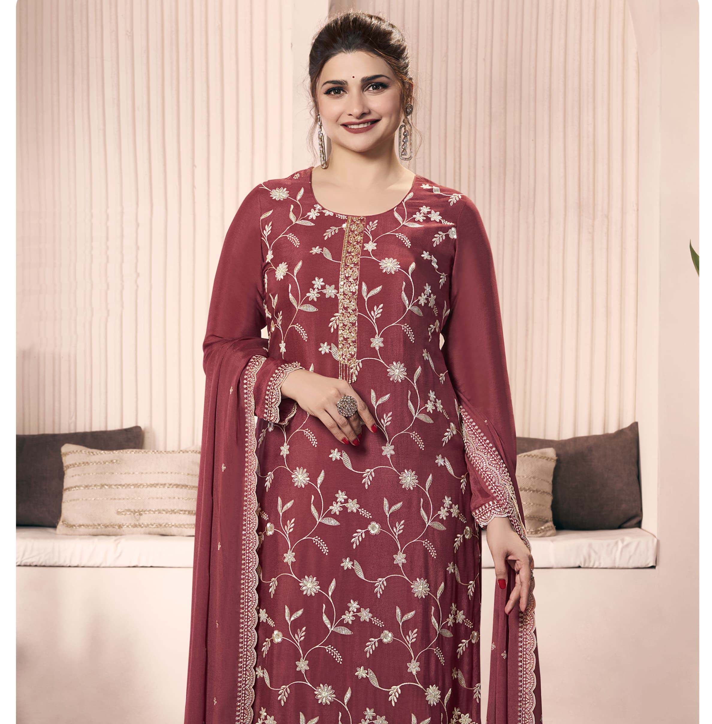 Vinay Fashion Shazia Chinon Wholesale Designer Salwar Suit Catalog