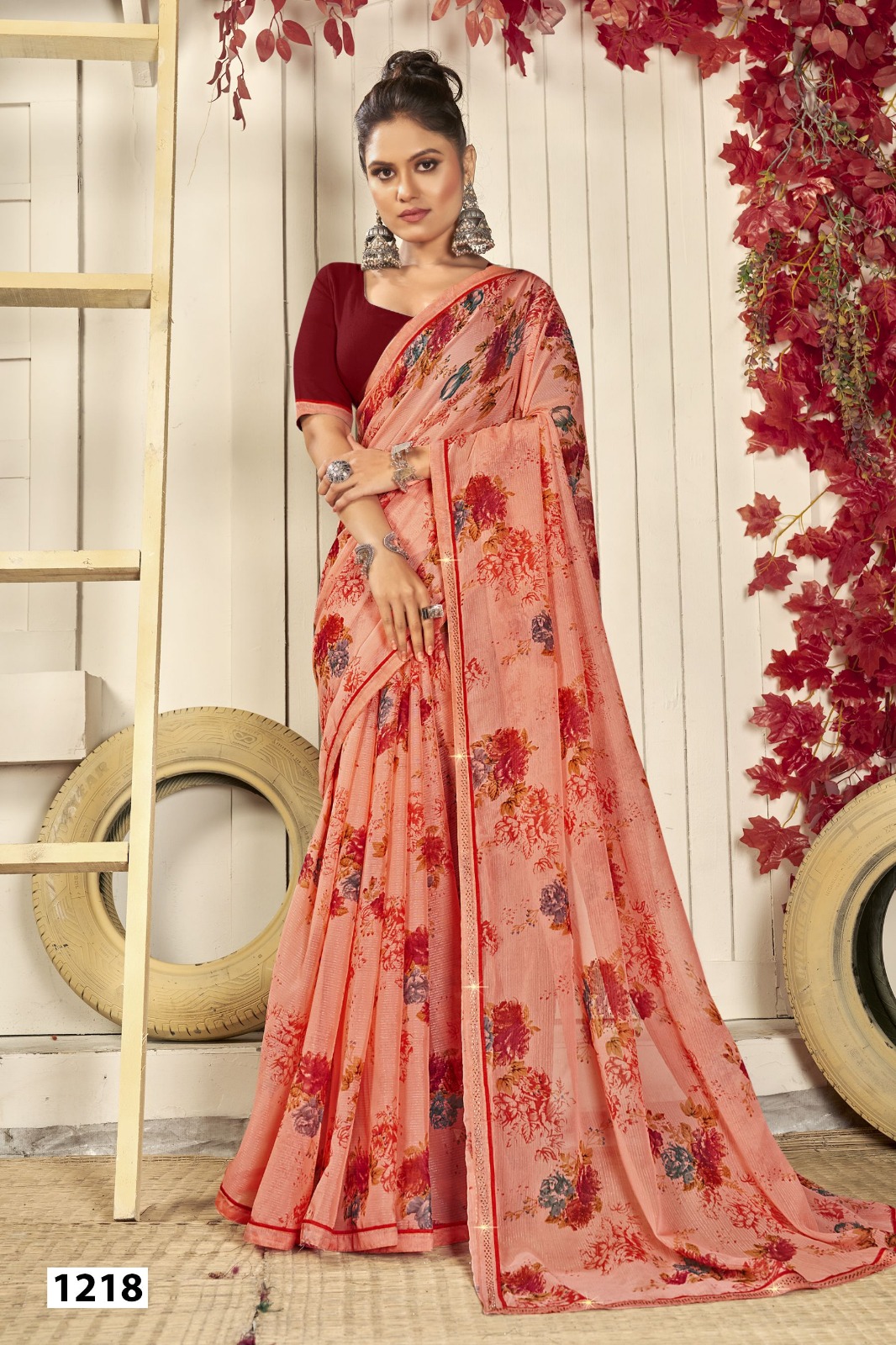 Vallabhi Lite Express-04 Georgette Wholesale Regular Sarees Catalog - Image 6