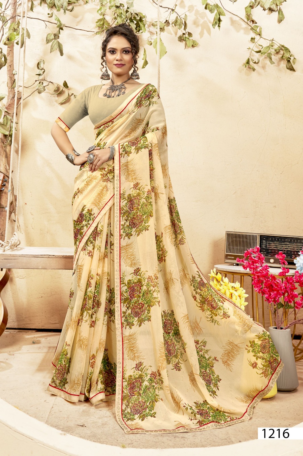 Vallabhi Lite Express-03 Georgette Wholesale Regular Sarees Catalog - Image 6