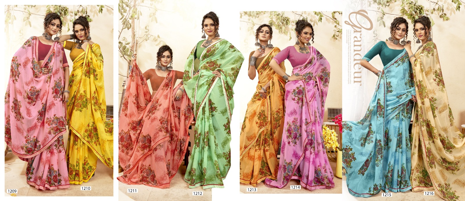 Vallabhi Lite Express-03 Georgette Wholesale Regular Sarees Catalog - Image 10