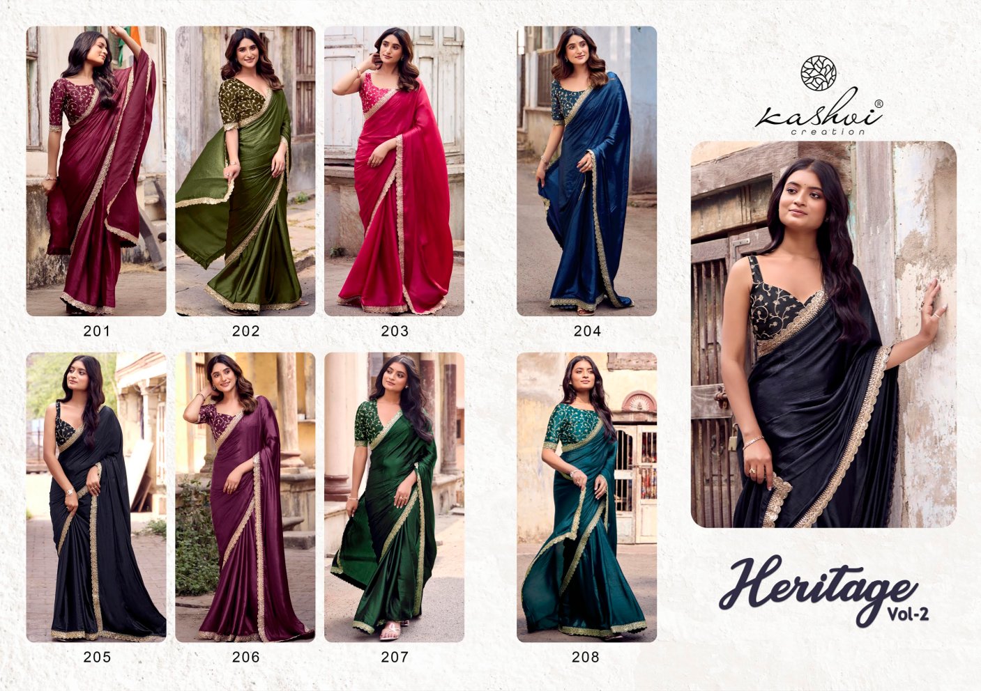 Kashvi Creation Heritage-Vol 1 Pn Soft Silk Wholesale Fancy Sarees Catalog - Image 6