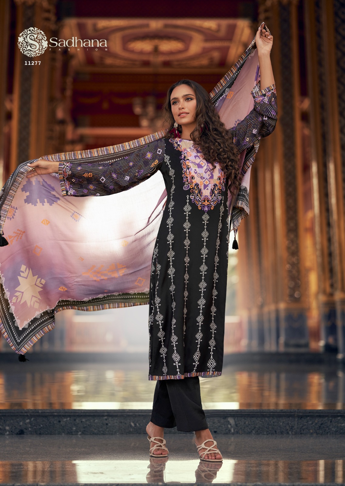 Sadhana Fashion Himani Pure Musline Silk Digital Print Wholesale Fancy Salwar Suit Catalog - Image 3