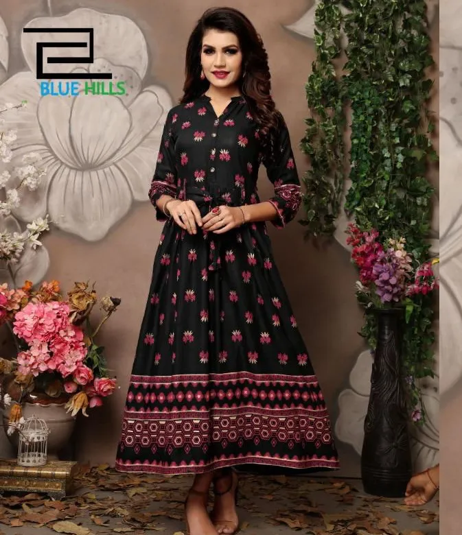 Blue Hills Walkway Vol 1 Rayon 14 Kg Wholesale Fancy Kurti Collection