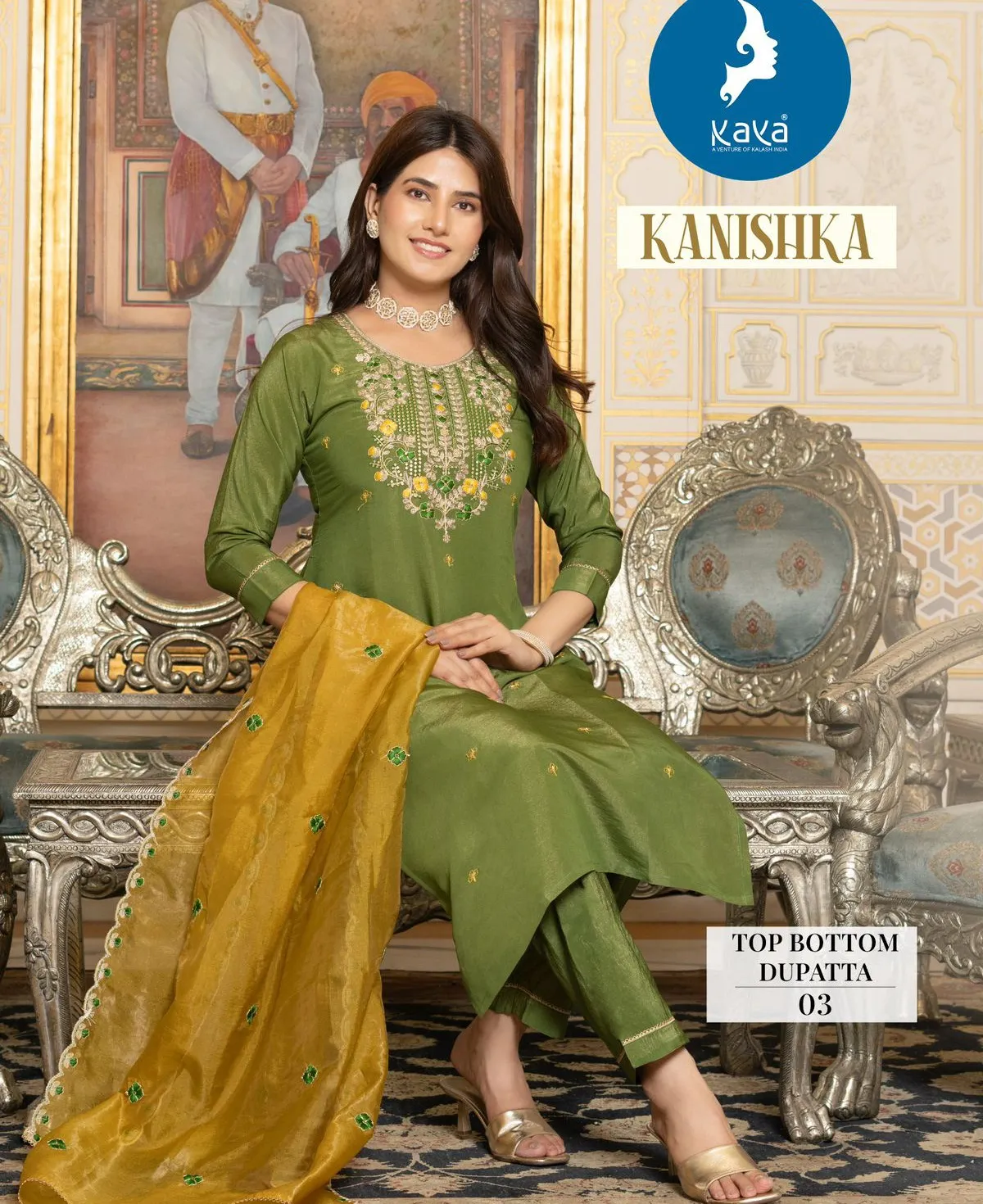 Kaya Kanishka Tissue Shimmer Wholesale Readymade Salwar Suit Collection