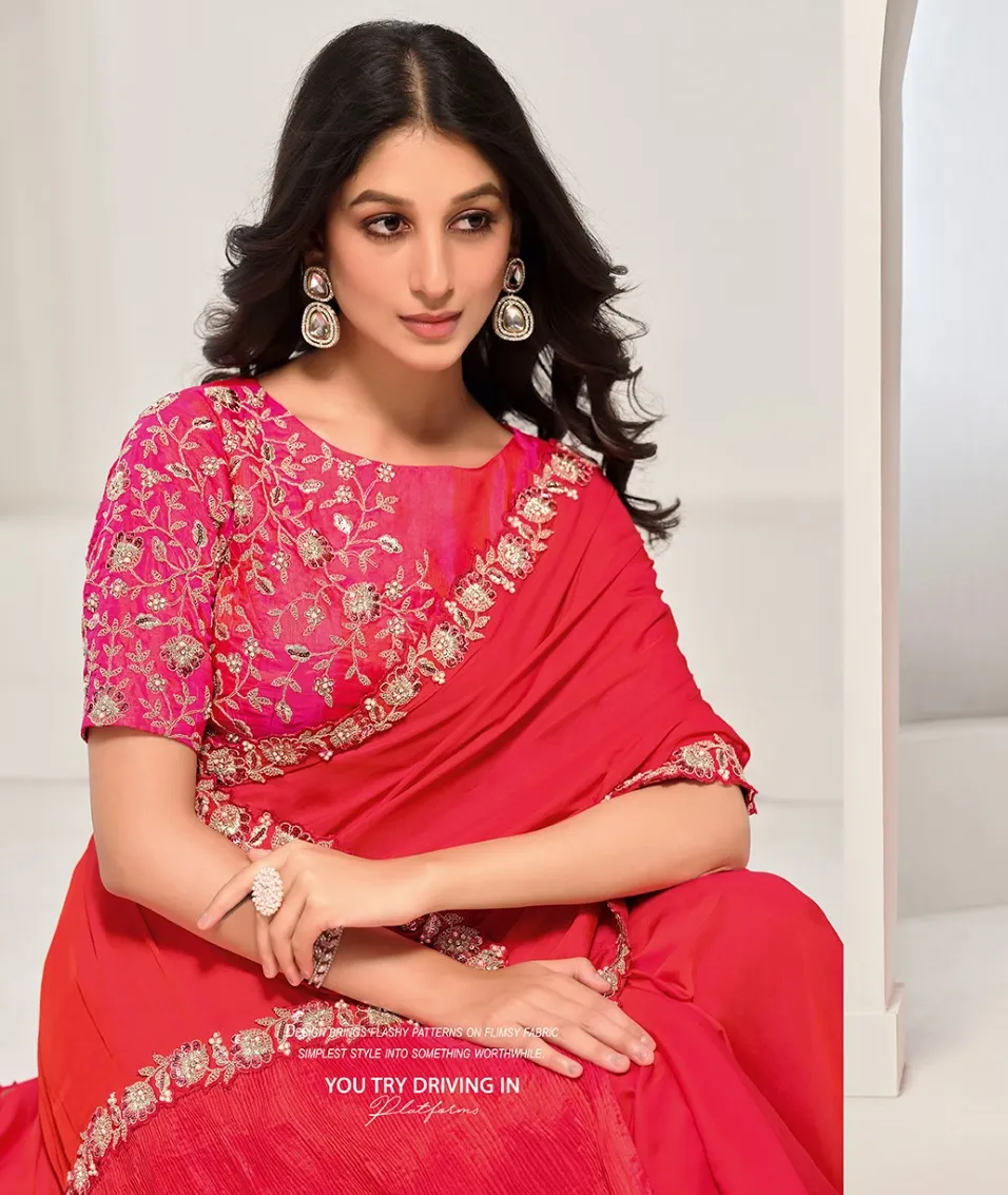 Mahotsav Norita Saanjh 43903 Crepe Two Tone Silk Wholesale Party Wear Sarees Collection