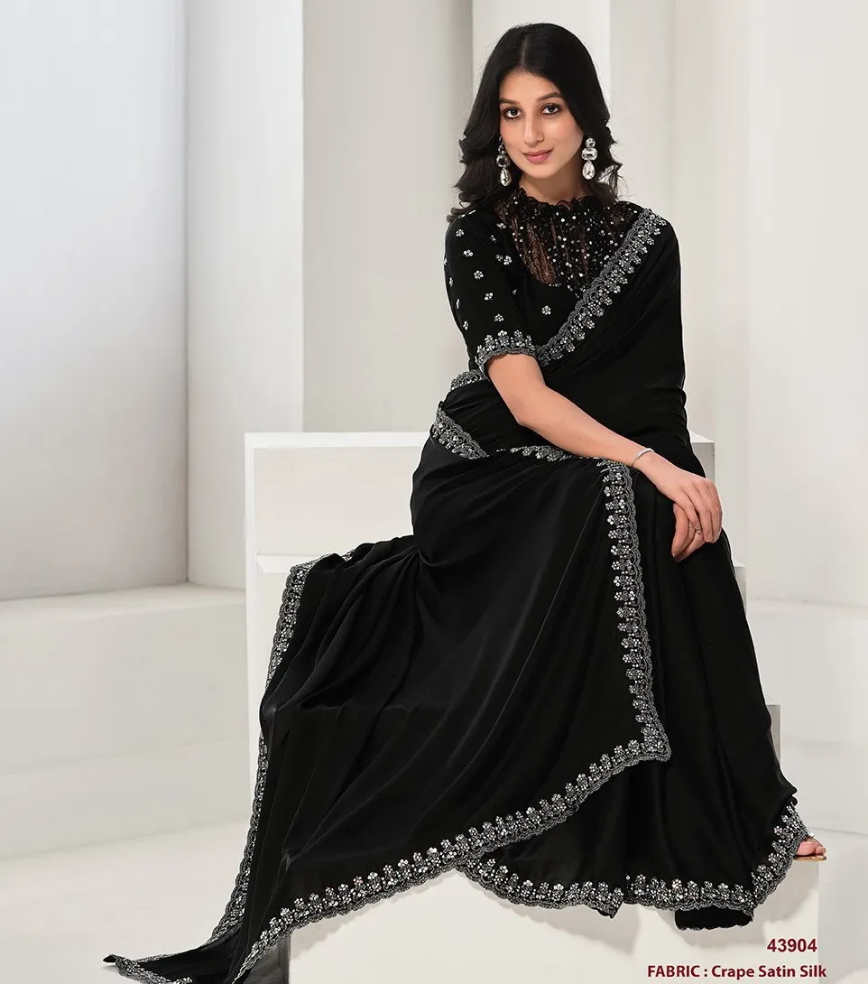 Mahotsav Norita Saanjh 43904 Crepe Satin Silk Wholesale Traditional Wear Sarees Collection