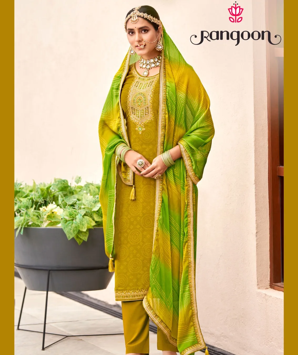 Rangoon Kanku Silk Printed Wholesale Readymade Salwar Suit Collection