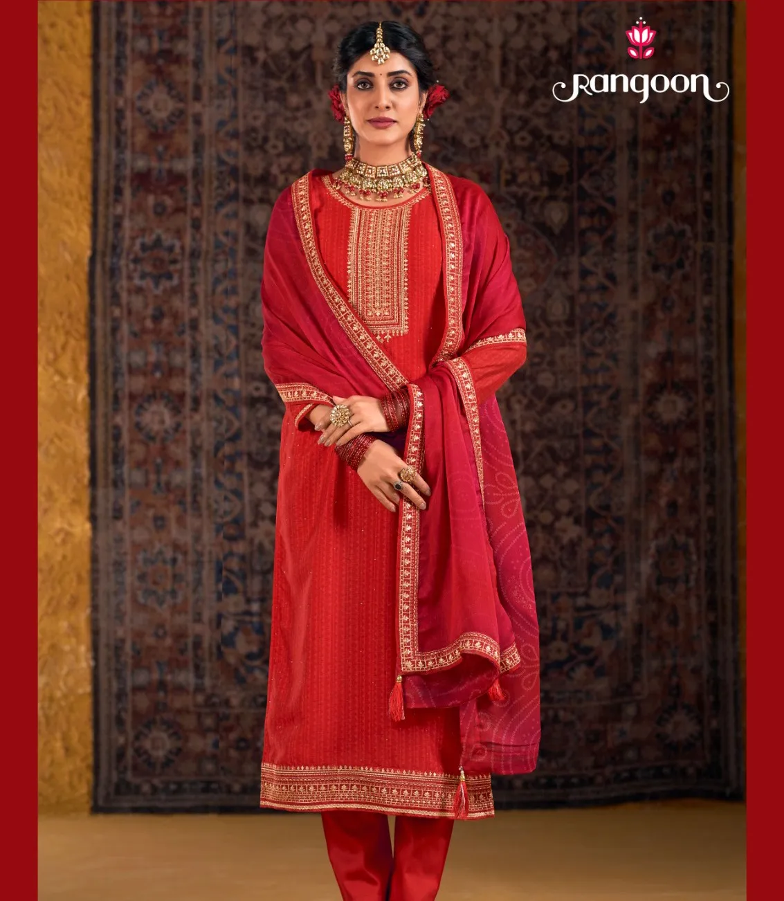 Rangoon Saubhagya Silk Wholesale Readymade Salwar Suit Collection