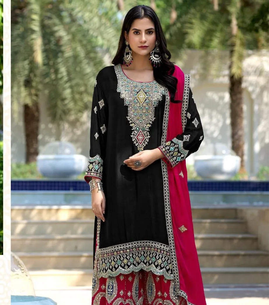 Shree R 1623 Chinon Wholesale Pakistani Salwar Suit Collection