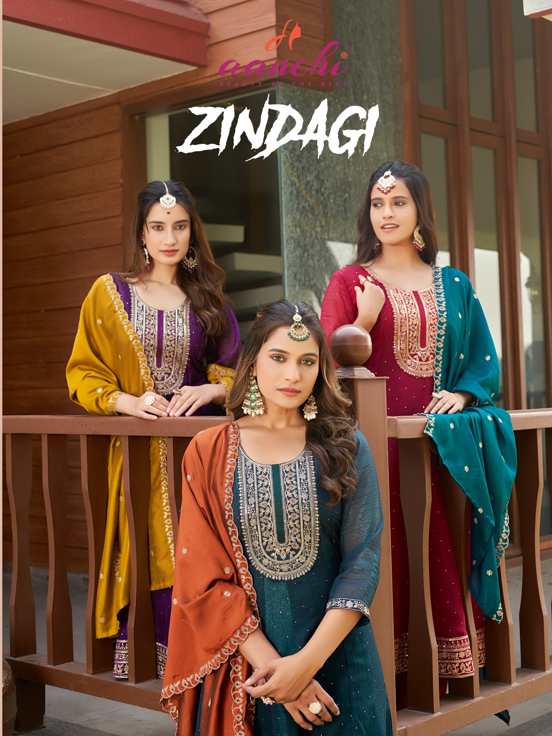Aanchi Zindagi Crunchy Wholesale Readymade Salwar Suit Catalog