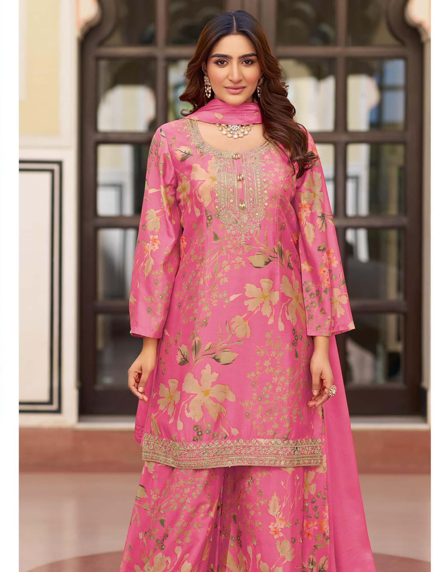 Deepsy D 726 Chinon Embroidered Wholesale Readymade Pakistani Suit Catalog