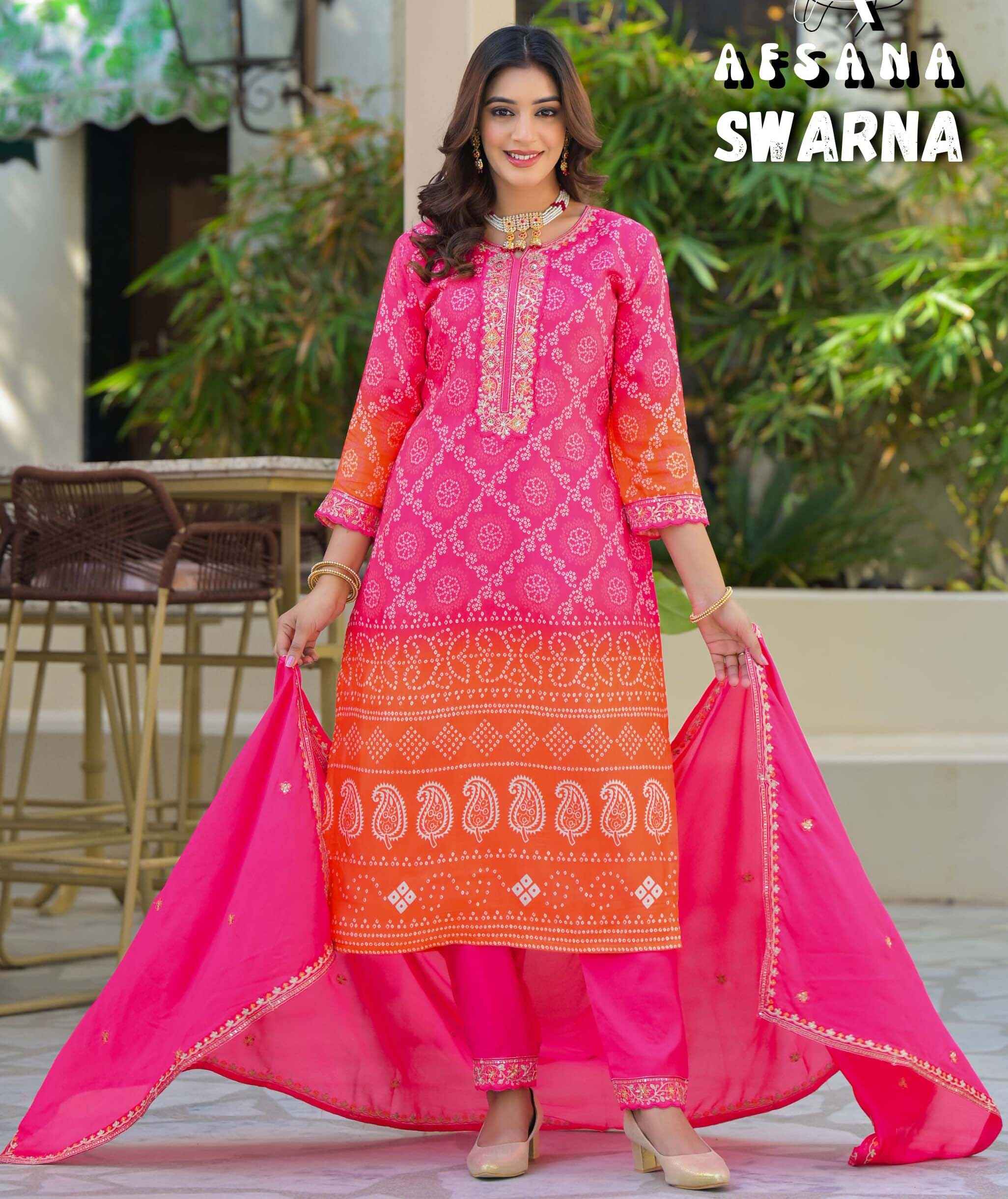 Afsana Swarna Pure Viscous Muslin Wholesale Readymade Salwar Suit Collection