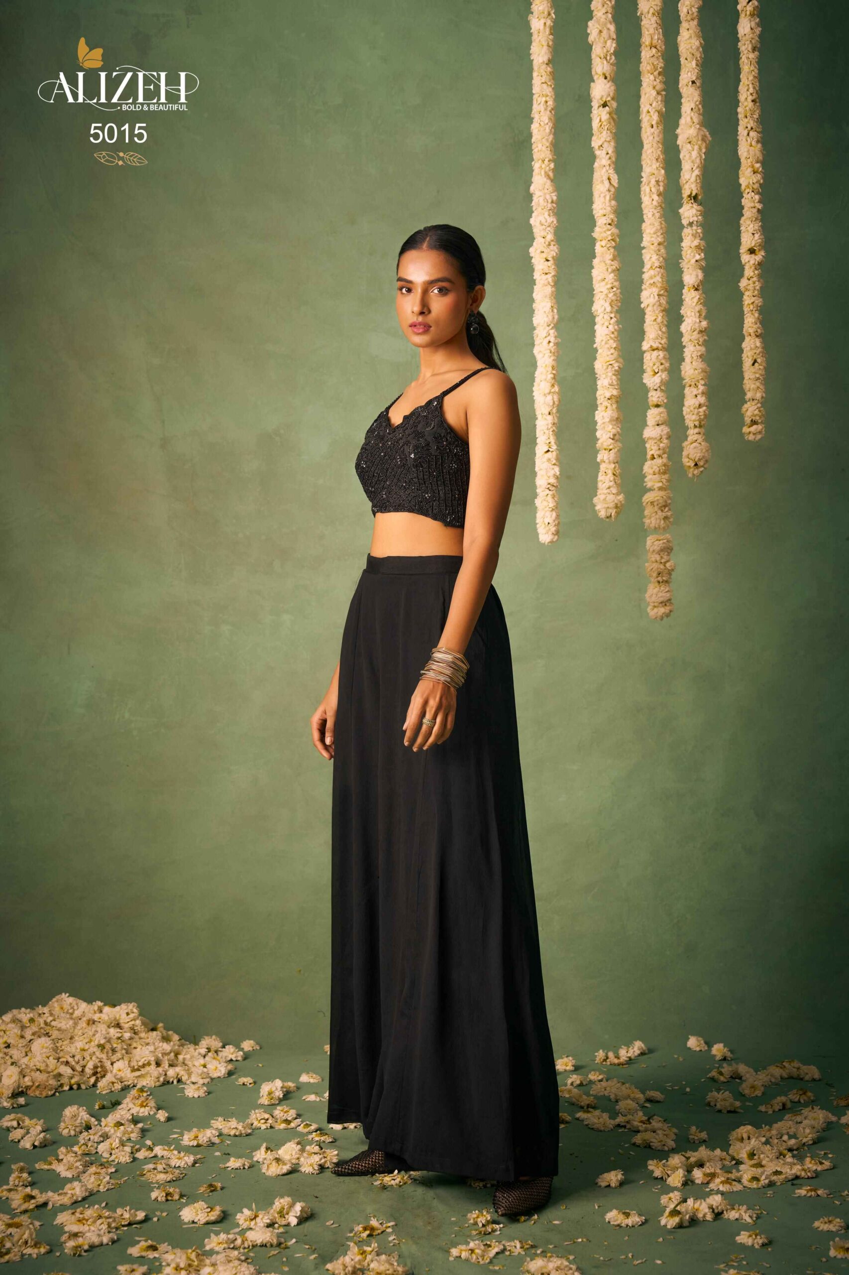 Alizeh Bahaar Chinnon Wholesale Indo-Western Shararas Collection - Image 3