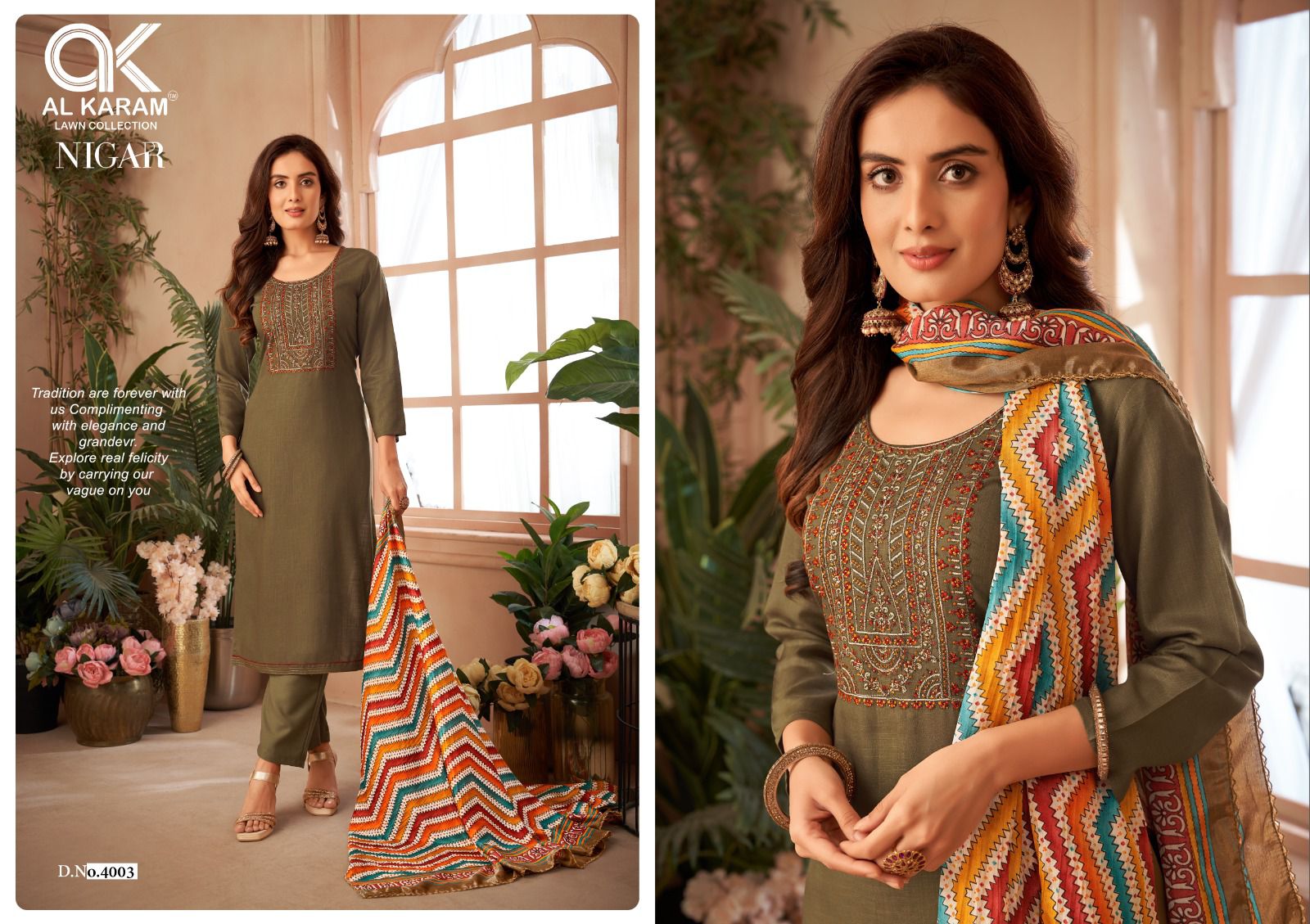 Alkaram Nigar Vol-4 Rayon Wholesale Exclusive Embroidery Dress Material Catalog - Image 4