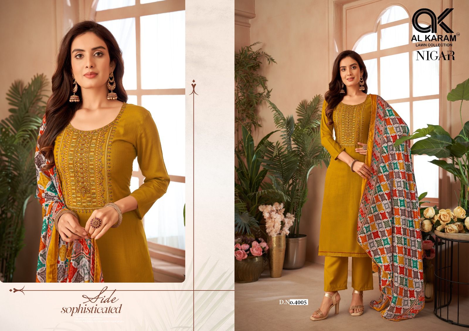Alkaram Nigar Vol-4 Rayon Wholesale Exclusive Embroidery Dress Material Catalog - Image 6