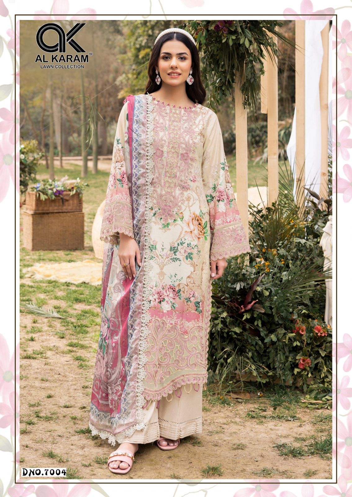 Alkaram Queen’S Court Vol-07 Cotton Wholesale Karachi Dress Material Catalog - Image 5