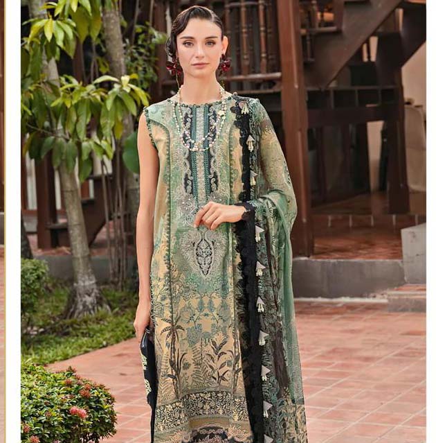 Alzohaib Az 1146 A To C Chiffon Dupatta Wholesale Pakistani Salwar Suit Catalog