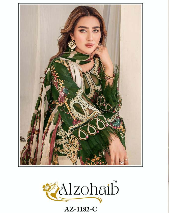Alzohaib Az-1182 A-B-C Cotton Dupatta Wholesale Pakistani Eid Collection